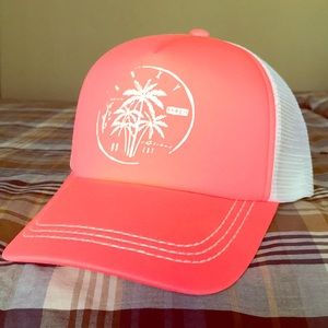 Roxy Trucker Hat Neon Pink New